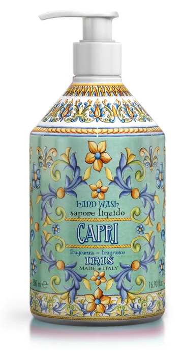 MAIOLICHE SAPONE LIQUIDO 500 ML IRIS OF CAPRI - Antica Farmacia Ferrari