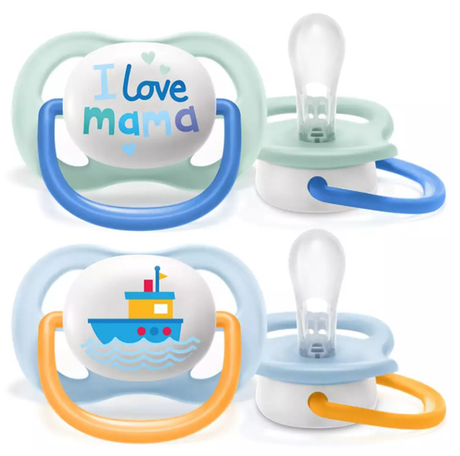 AVENT ULTRA AIR SUCCHIETTO MAMA/BOAT MASCHIO 0-6 MESI 2 PEZZI - Antica Farmacia Ferrari