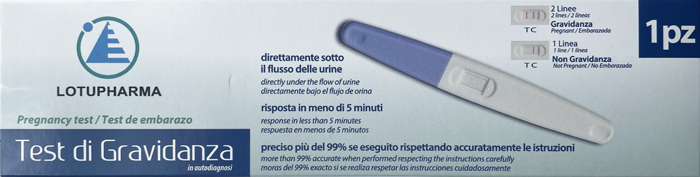 LOTUPHARMA TEST DI GRAVIDANZA 1 PEZZO - Antica Farmacia Ferrari