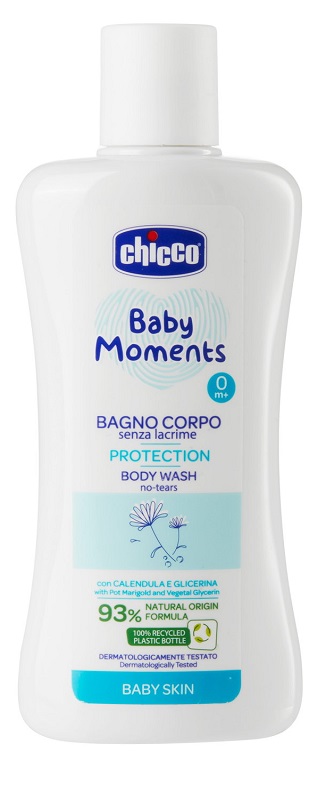 CHICCO BABY MOMENTS BAGNO CORPO SENZA LACRIME PROTECTION 200 ML - Antica Farmacia Ferrari