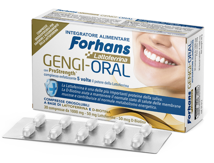 FORHANS LATTOFERRINA GENGI ORAL 30 COMPRESSE - Antica Farmacia Ferrari