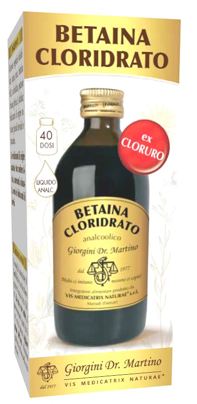 BETAINA CLORIDRATO LIQUIDO ANALCOLICO 200 ML - Antica Farmacia Ferrari