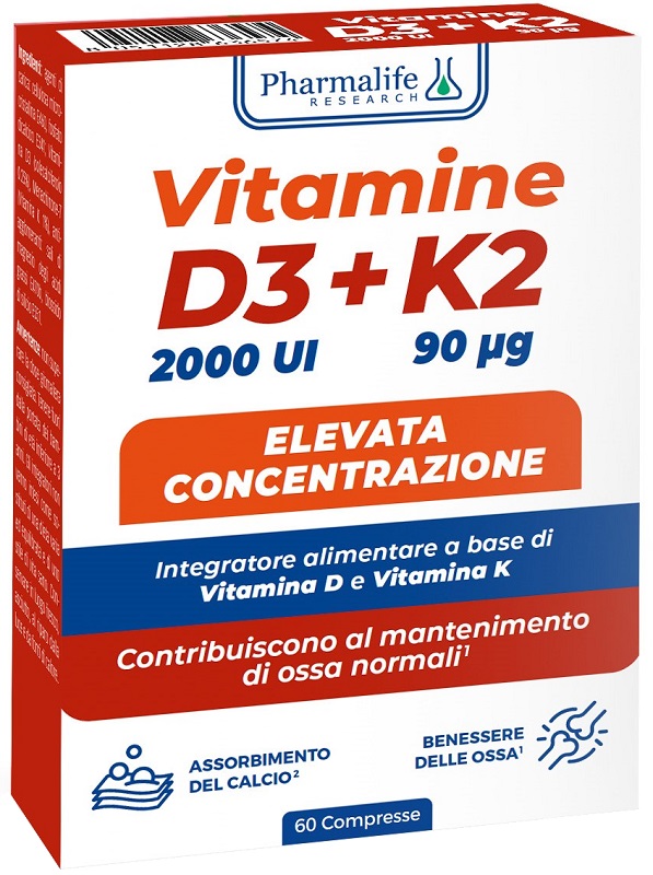 VITAMINE D3+K2 60 COMPRESSE - Antica Farmacia Ferrari