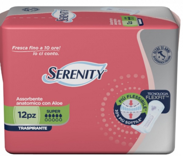 PANNOLONE PER INCONTINENZA SERENITY LIGHT LADY SUPER 12 PEZZI - Antica Farmacia Ferrari