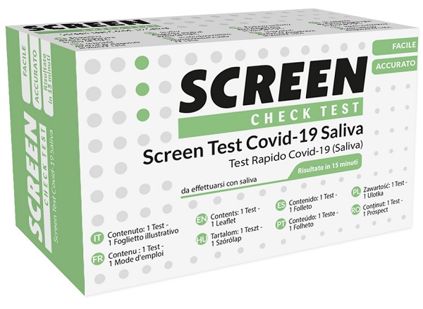 SCREEN TEST ANTIGENICO RAPIDO AUTODIAGNOSTICO COVID-19 SARS-COV-2 CAMPIONI SALIVARI SELFTEST COVID SALIVA SCREEN - Antica Farmacia Ferrari