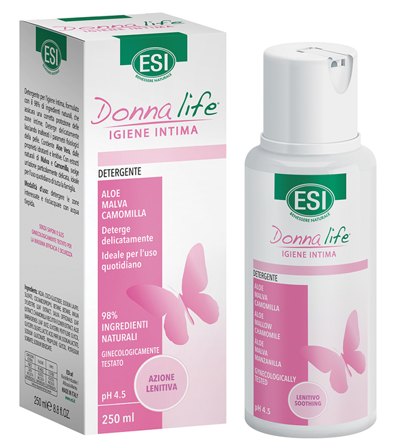 ESI DONNA LIFE DETERGENTE INTIMO LENITIVO 250 ML - Antica Farmacia Ferrari