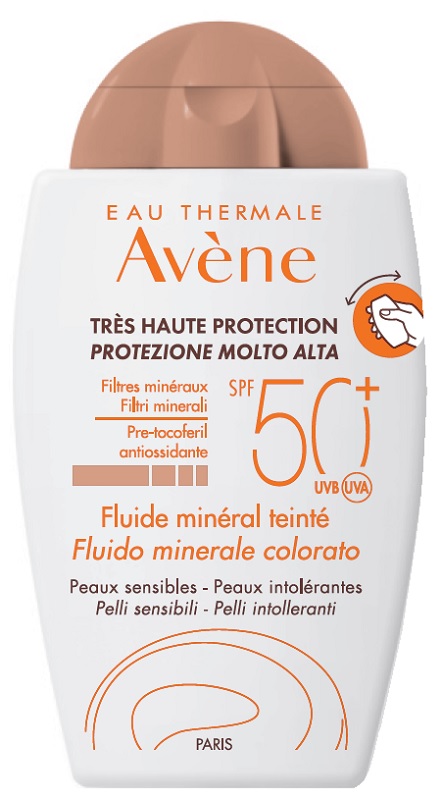 AVENE SOL FLUIDO MINERALE SPF50+ COLORATO NUOVA FORMULA 40 ML - Antica Farmacia Ferrari