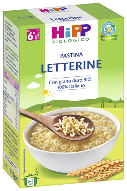 HIPP BIO PASTINA LETTERINE 320 G - Antica Farmacia Ferrari