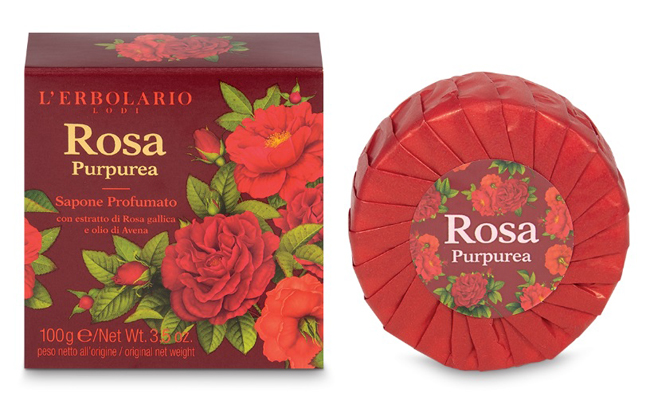 ROSA PURPUREA SAPONE PROFUMATO 100 G - Antica Farmacia Ferrari