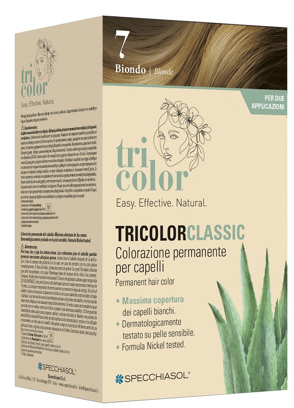 TRICOLOR CLASSIC 7 BIONDO 2 TUBI 50 ML + 2 SHAKER 50 ML + 4 BUSTINE 8 ML - Antica Farmacia Ferrari