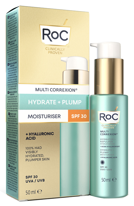 ROC MULTI CORREXION HYDRATE+ PLUMP IDRATANTE VISO SPF30 50 ML - Antica Farmacia Ferrari