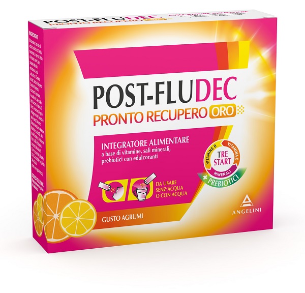 POSTFLUDEC AGRUMI PRONTO RECUPERO ORO 12 BUSTINE - Antica Farmacia Ferrari