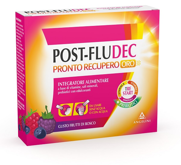 POSTFLUDEC FRUTTI DI BOSCO PRONTO RECUPERO ORO 12 BUSTINE - Antica Farmacia Ferrari