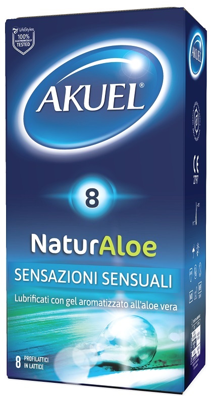 PROFILATTICO NATURALOE LUBRIFICATO CON ALOE VERA 8 PEZZI - Antica Farmacia Ferrari