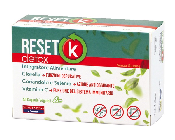 RESET K DETOX 40 CAPSULE - Antica Farmacia Ferrari