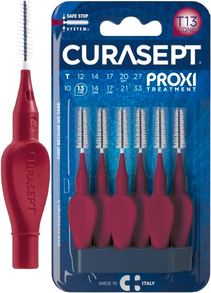CURASEPT PROXI T13 CONE BORDEAUX 6 PEZZI - Antica Farmacia Ferrari