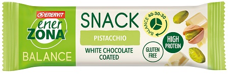 ENERZONA SNACK PISTACCHIO CIOCCOLATO BIANCO 27 G - Antica Farmacia Ferrari