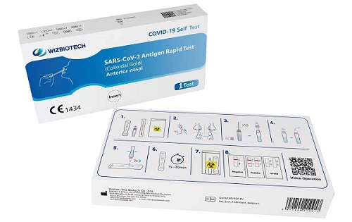 TEST ANTIGENICO RAPIDO COVID-19 AUTODIAGNOSTICO DETERMINAZIONE QUALITATIVA ANTIGENI SARS-COV-2 IN TAMPONI NASALI MEDIANTE IMMUNOCROMATOGRAFIA - Antica Farmacia Ferrari