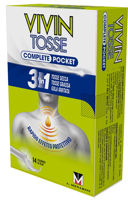 VIVIN TOSSE COMPLETE POCKET 14 STICK PACK DA 10 ML - Antica Farmacia Ferrari