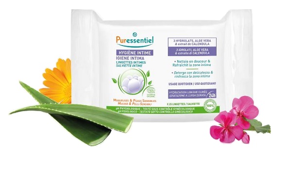 PURESSENTIEL IGIENE INTIMA SALVIETTE 25 PEZZI - Antica Farmacia Ferrari