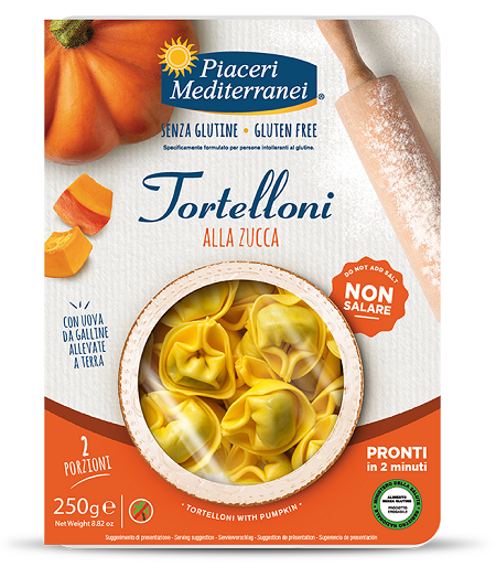 PIACERI MEDITERRANEI TORTELLONI ZUCCA 250 G - Antica Farmacia Ferrari