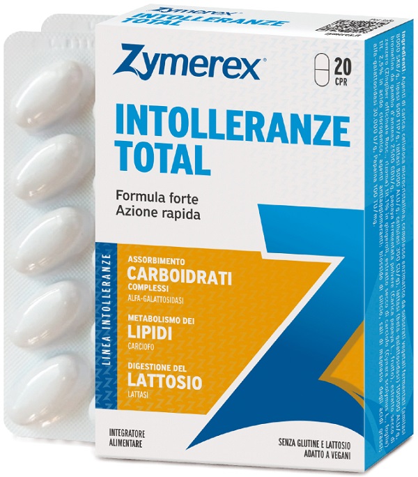 ZYMEREX INTOLLERANZE TOTAL 20 COMPRESSE - Antica Farmacia Ferrari