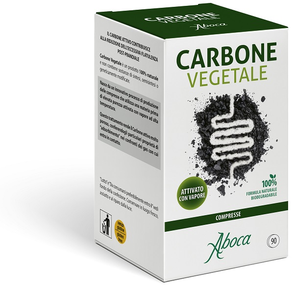CARBONE VEGETALE 90 COMPRESSE - Antica Farmacia Ferrari
