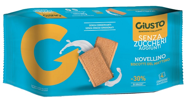 GIUSTO SENZA ZUCCHERO BISCOTTI MATTINO 350 G - Antica Farmacia Ferrari