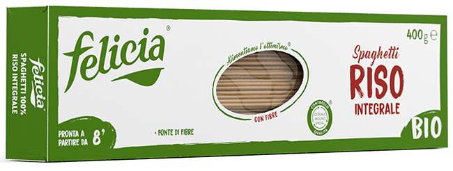 FELICIA BIO RISO INTEGRALE SPAGHETTI 340 G - Antica Farmacia Ferrari