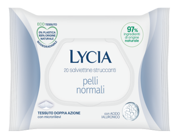 LYCIA SALVIETTINE STRUCCANTI PELLI NORMALI 20 PEZZI - Antica Farmacia Ferrari