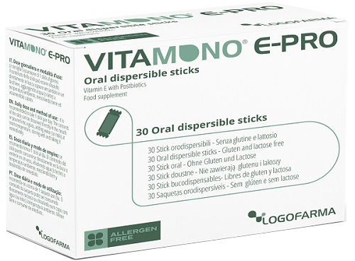 VITAMONO E-PRO 30 STICK ORODISPERSIBILI DA 1,1 G - Antica Farmacia Ferrari