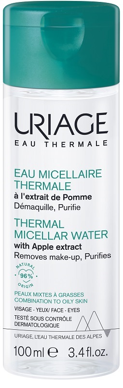 URIAGE EAU MICELLAIRE THERMALE PELLI MISTE GRASSE FLACONE 100 ML - Antica Farmacia Ferrari