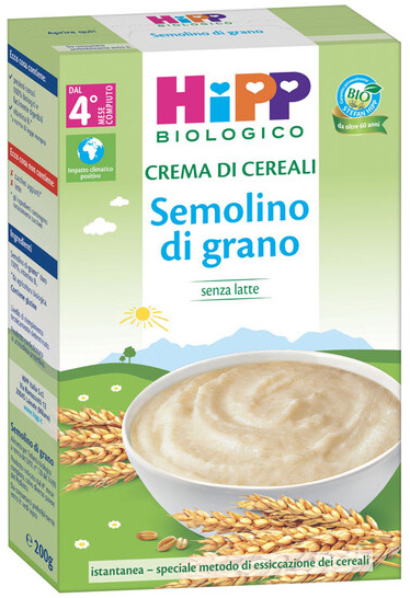 HIPP BIO CREMA CEREALI SEMOLINO DI GRANO 200 G - Antica Farmacia Ferrari