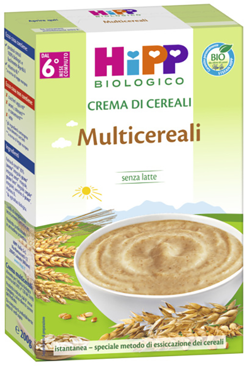 HIPP BIO CREMA CEREALI MULTICEREALI 200 G - Antica Farmacia Ferrari