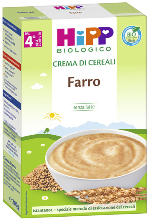 HIPP BIO CREMA CEREALI FARRO 200 G - Antica Farmacia Ferrari