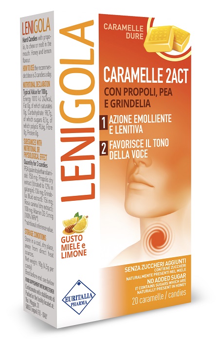 LENIGOLA 2ACT CARAMELLE DURE 20 PEZZI - Antica Farmacia Ferrari
