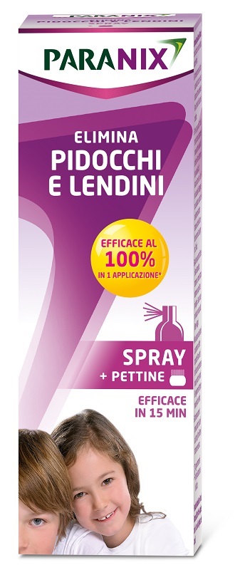 TRATTAMENTO PIDOCCHI E LENDINI PARANIX SPRAY 100 ML + PETTINE - Antica Farmacia Ferrari