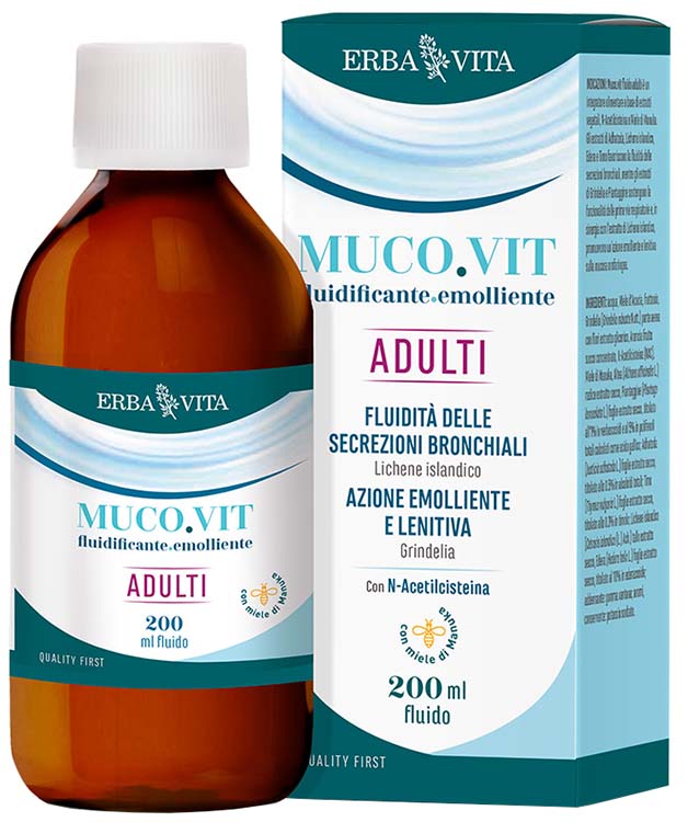 MUCOVIT FLUIDO ADULTI 200 ML - Antica Farmacia Ferrari