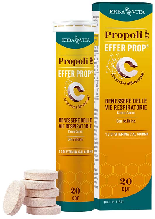 PROPOLI EVSP EFFER PROP 20 COMPRESSE EFFERVESCENTI - Antica Farmacia Ferrari