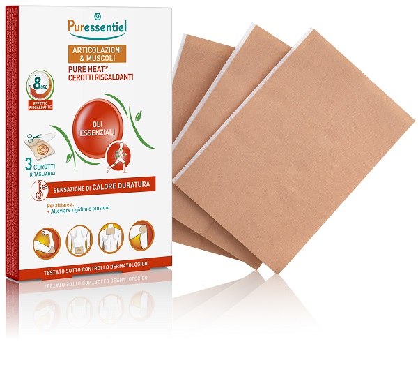 PURESSENTIEL HEAT CEROTTI 3 PEZZI - Antica Farmacia Ferrari