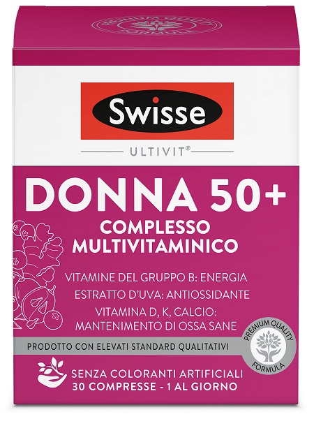 SWISSE MULTIVITAMINICO DONNA 50+ 30 COMPRESSE - Antica Farmacia Ferrari