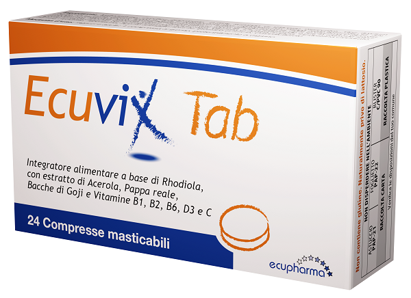 ECUVIX TAB 24 COMPRESSE MASTICABILI - Antica Farmacia Ferrari