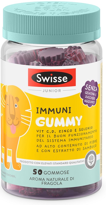 SWISSE JUNIOR IMMUNI GUMMY 50 PASTIGLIE GOMMOSE - Antica Farmacia Ferrari