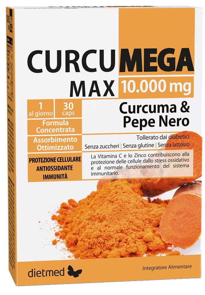 CURCUMEGA MAX 10000MG 30 CAPSULE - Antica Farmacia Ferrari
