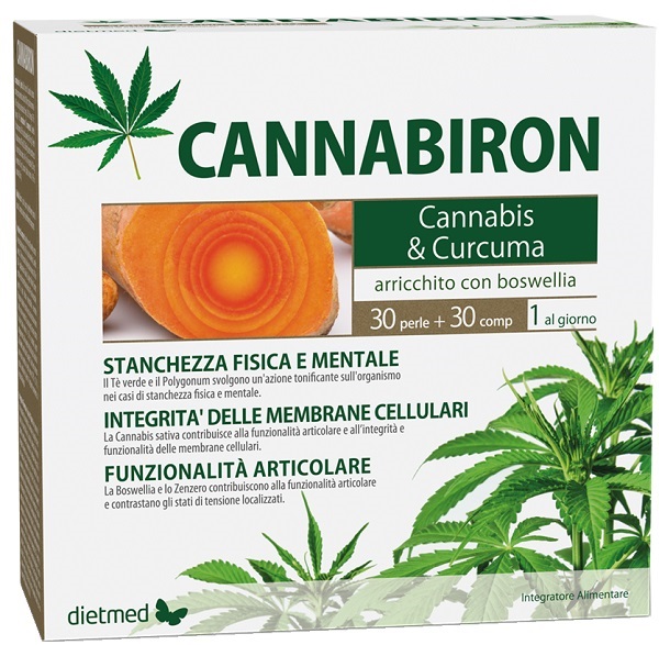 CANNABIRON 30 PERLE + 30 COMPRESSE - Antica Farmacia Ferrari