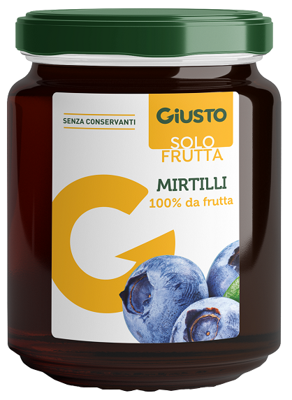 GIUSTO SOLO FRUTTA MARMELLATA MIRTILLI 284 G - Antica Farmacia Ferrari