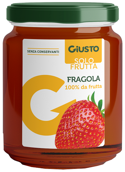 GIUSTO SOLO FRUTTA MARMELLATA FRAGOLE 284 G - Antica Farmacia Ferrari