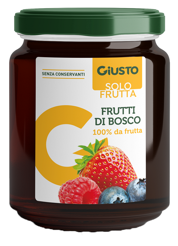 GIUSTO SOLO FRUTTA MARMELLATA FRUTTI ROSSI 284 G - Antica Farmacia Ferrari