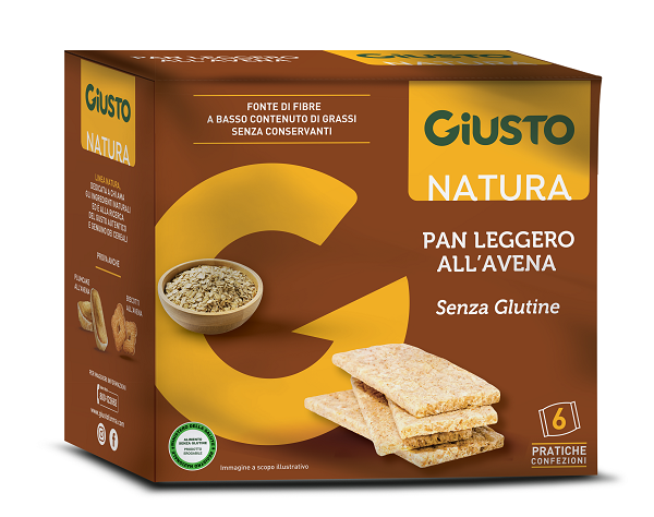 GIUSTO SENZA GLUTINE PANLEGGERO ALL'AVENA 6 CONFEZIONI DA 25G - Antica Farmacia Ferrari