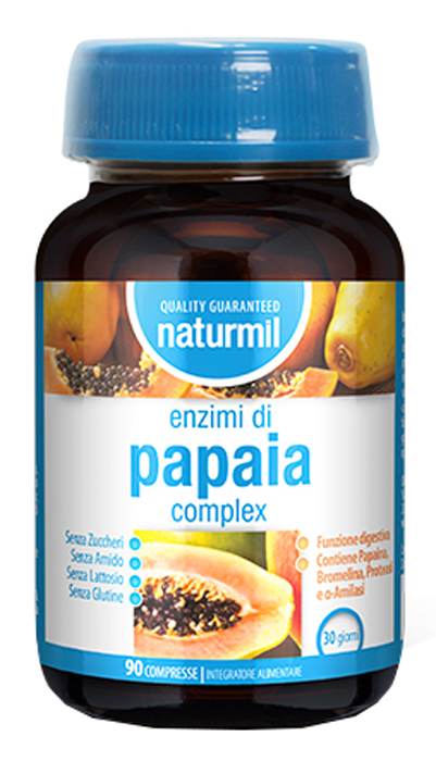 NATURMIL ENZIMI DI PAPAIA COMPLEX 90 COMPRESSE - Antica Farmacia Ferrari